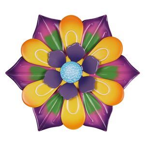 Metal Flower Wall Decor, 11 Inch Multi-color Wall Art Decorations Rustic Home🤓